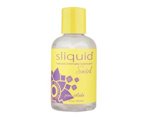 Sliquid Swirl Natural Water-Based Lubricant - Pina Colada - 4.2 oz.