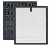 Slirceods Replacement True HEPA Filter Compatible with TOPPIN TPAP002 Comfy Air C1 Air Puri-fier, Replace # TPFF002, HEPA and Activated Carbon Filter - 2 Pack
