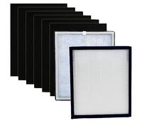 Slirceods XP280 Replacement Filter Compatible with Purafide XP280 Air purifier Replacement Filter 2-Pack High-efficiency H13 True HEPA Filter Kit (with 6 Carbon Pre-Filters)