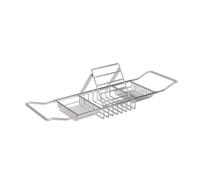 Slish Bathtub Tray Table Rack Over Bathtub Shelf for Shampoo Soap & Accessories Wire Design for Easy Bath nizat & Relaxat