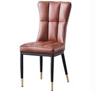 Slish High Back Upholstered Dining Chairs Waterproof Leather Seat for Modern Homes table Kitchen & Dining Room Fur Set of 2