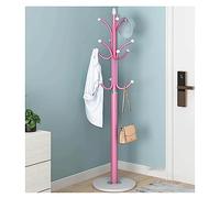 Slish Metal Coat Stand with Round Marble Base - Hall Tree & Stable Hat Hanr for Entryway, Backpac, Umbrellas, Handbags - Modern Home Décor