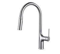 Slish Modern Kitchen Faucet - Single Handle Pull Down Sprayer, Dual Function for Effortless Cleaning, Stylish Chrome & Black Finish, Perfect Sink Tap for Home & Kitchen Use