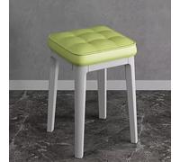 Slish Modern Upholstered Vani Stool - Cact Footrest for Makeup Room Bathroom & Living Room - Comfortable & Chic One Size Makeup Stool