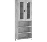 Slish Tall Sideboard Buffet Cabinet with 2 s Doors - Modern Console for Living Room, Bedroom, Office Sto & nizat, Fur-Friendly Design