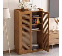 Slish WiFi Router Sto Cabinet & Power Strip nizer, Floor Standing Modem Box for Home Office, Cable ment Hider with Ventilat & Cord Sto