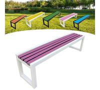 Slish Wooden Garden Bench 150x40x45cm Outdoor Seating with Corros & Rust Protect Eco Friendly Paint Perfect for Garden Veranda Terrace Decor