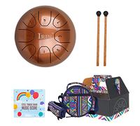 Slit Drums Steel Tongue Drum 5.5 Inch 8 Tone C Keys Handpan Drum With Drumsticks Bag Percussion Instrument For Yoga Steel Tongue Drum 8 Note 5.5 Inch C Handpan Drums For Adults Beginners