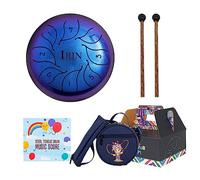 Slit Drums Steel Tongue Drum 5.5 Inch 8 Tone C Keys Handpan Drum With Drumsticks Bag Percussion Instrument For Yoga Ethereal Drum Steel Tongue Drum 8 Notes 5.5 Inch C Slit Drum Tongue Drum