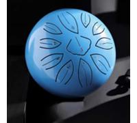 Slit Drums, Steel Tongue Drum, 6 Inches 8 Tone, Handpan Drum With Drumsticks, For Musical Education Concert Mind Healing Yoga Meditation(SkyBlue)