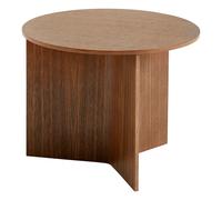 HAY - Slit Table Round Ø45, Lacquered Walnut - Walnut