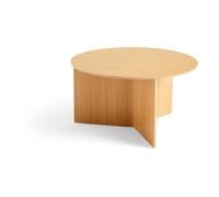 HAY Slit Wood Coffee Table Round Ø65 Lacquered Oak
