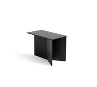 Slit Wood Coffee Table Oblong Black
