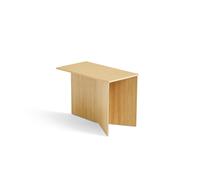 Slit Wood Coffee Table Oblong Lacquered Oak