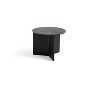 Slit Wood Coffee Table Round Ø45 Black