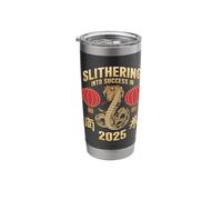 Slithering Into Success in New Year 2025 Stainless Steel Insulated Tumbler