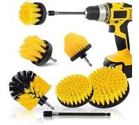 Sliva Drill Brush Attachment Set, 5 pcs Power Scrubber Brush with Extend Long Attachment for Cleaning Floor, Carpet, Tile, Grout, Car Wheels, Toilet, Bathroom, Kitchen