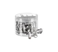 Sliver 40pcs/Pack, Bulldog Clips 30mm Binder Clips, Colored Metal Foldback Clips, Clip File Money Paper Stationary Clamps for Office School Home