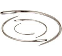 Sliver Home Sewing Curved Upholstery Needles Set of 4 - Needles for Upholstery, Leather, Carpet Canvas Repair Sewing Sharp Needles