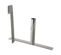 Sliver Metal Hook for Supporting Unrolling and Positioning of PVC Sight Protection Strips on Vertical Fences