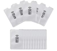 Sliver RFID Blocking Sleeves, [10 Pack] [TUV Certification] Anti-Theft Credit Card Protector RFID & NFC Contactless Card Security Holders Prevent Identity Theft for Credit, Debit Cards, Passport