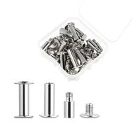 Sliverdew 30 Pack Chicago Screws and Scrapbook Extension Posts Replacement Extension Screws for Binding Extending Scrapbook Photo Album Refill Pages Album Accessories, 571694_1_esPAn6m6W