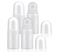 Sliverdew 4Pcs 1.7oz /50ml Roll-on Bottles Empty Refillable Roller Bottle Reusable Leak-Proof DIY Deodorant Containers Plastic Roller Bottle for Essential Oil Perfumes Balms