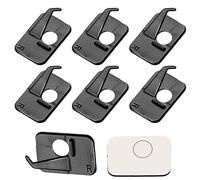 Sliverdew 6pcs Plastic Arrow Rest Black Recurve Bow Arrow Rest with Adhesive Back Archery Arrow Rest Hunting Shooting Targeting Accessory for Right Hand