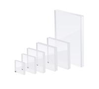 Sliverdew Acrylic Display Stands, 6pcs Clear Acrylic Risers, Rectangular & Square Shapes, Transparent, Ideal for Jewelry, Collectibles, Home Decor