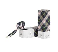 Sliwils Designer Shoelaces - GENUINE Collection, Tartan Shoelaces, Green & Navy Tartan Laces for Shoes, Trainers and Boots, Scottish Gifts, Tartan Accessory (140cm)