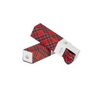 Sliwils Designer Shoelaces - GENUINE Collection, Tartan Shoelaces, Red Tartan Laces for Shoes, Trainers and Boots, Scottish Gifts, Tartan Accessory (140cm)