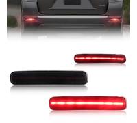 SLJLAORY High Mount Stop Lamp 1 Pair Rear Bumper Reflector Brake Light Tail DRL Turn Signal With Red LED For Highlander 2011 2012 2013