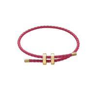 SLJYM 1Pcs Adjustable Braided Eight-Character Buckle Leather Bracelet Couple Men Women Bangle Jewelry Making Accessories