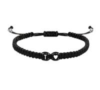 SLJYM 26 Letters Initial Heart Bracelets Handmade Adjustable A-Z Name Braided Bracelet Women Men Friendship Couple Bracelet