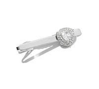 SLJYM black white purple Zircon tie clip full rhinestone Tie Clips copper necktie clear Clip oval Triangle clips neckwear