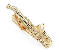 SLJYM Classic men's and women's tie clip Love Rose Anchor Sax Music clip business suit shirt accessories jewelry gifts