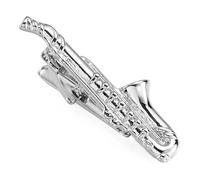 SLJYM Classic men's and women's tie clip Love Rose Anchor Sax Music clip business suit shirt accessories jewelry gifts
