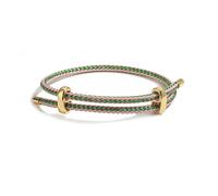 SLJYM Colored steel wire adjustable retractable bracelet hand-woven rope couple bracelet men and women jewelry string