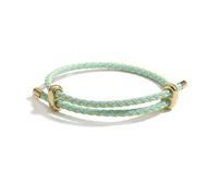 SLJYM Colored steel wire adjustable retractable bracelet hand-woven rope couple bracelet men and women jewelry string