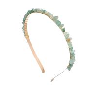 SLJYM Colorful Natural Stone Crystal Gravels Chips HairBand Women Girl Healing Headwear Hair Accessories Handmade Jewelry