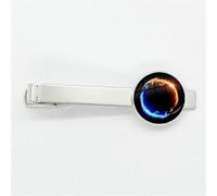 SLJYM Fashion Yin Yang Tai Chi Tie Clips Art Photo Crystal Glass Dome Jewelry Men Necktie Clip Pin Suit Accessories