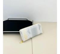 SLJYM Female Coin Purse Crocodile Leather Long Women Wallet Serpentine Design Phone Purses for Ladies Cardholder Money Bag