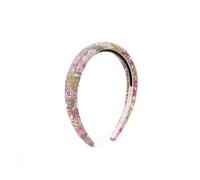 SLJYM Floral checkered pattern Girls Headband Fashion Hairband Colorful Elegant Hairbow Hair Elegant Headband bow clip