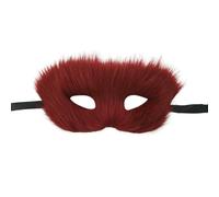 SLJYM Fox Shape Half Face Eye Mask Sexy Imitation Cat Hair Animal Mask Christmas Carnival Party Cosplay Costume Props