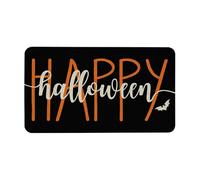 SLJYM Halloween Print Cute Ghost Skull Non-slip Welcome Entrance Kitchen Bedroom Living Room Carpet Decoration