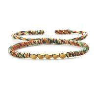 SLJYM Handmade Copper Beads Bracelet Charm Knots Buddha Rope Adjustable Lucky Braided Thread Bangles For Women Men