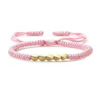 SLJYM Handmade Copper Beads Bracelet Charm Knots Buddha Rope Adjustable Lucky Braided Thread Bangles For Women Men