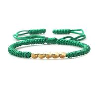 SLJYM Handmade Copper Beads Bracelet Charm Knots Buddha Rope Adjustable Lucky Braided Thread Bangles For Women Men
