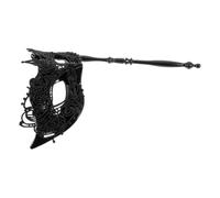 SLJYM Lace Hand Mask Xmas Mardi Gras Masquerade Ball Handheld Stick Cosplay Party Plastic for Women Prop Hallowen
