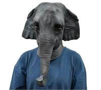 SLJYM Latex Realistic Animal Dolphin Seal Otter Alligator Beaver Fish Fancy Dress Mask